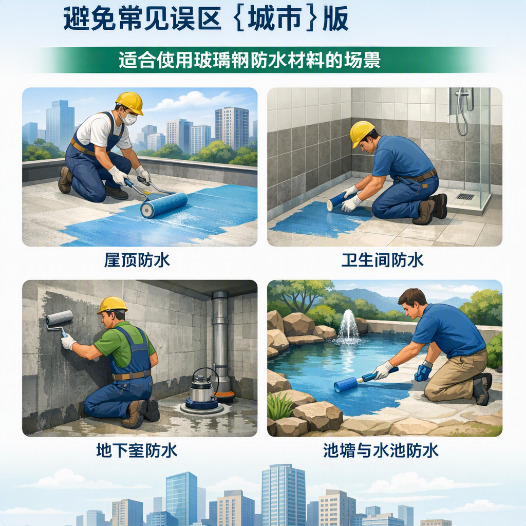 玻璃钢防水材料施工注意事项，避免常见误区 澄迈 版