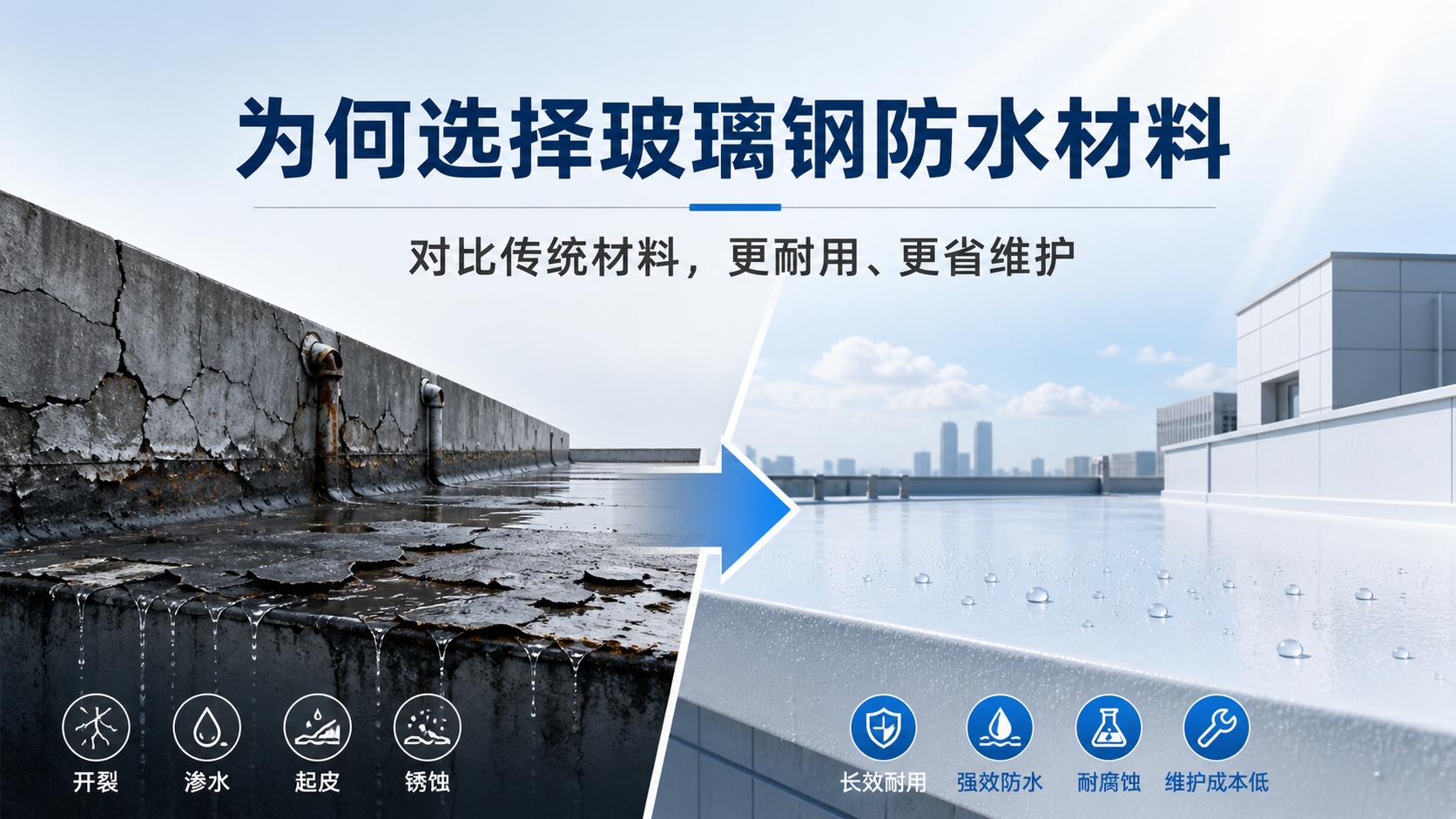 在澄迈，为何选择玻璃钢防水材料而非传统材料