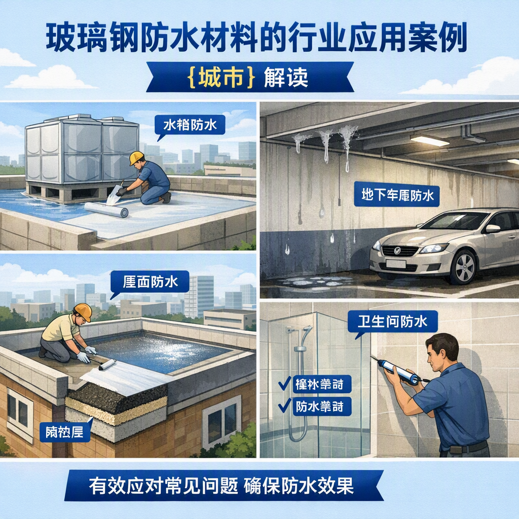 玻璃钢防水材料的行业应用案例，澄迈解读