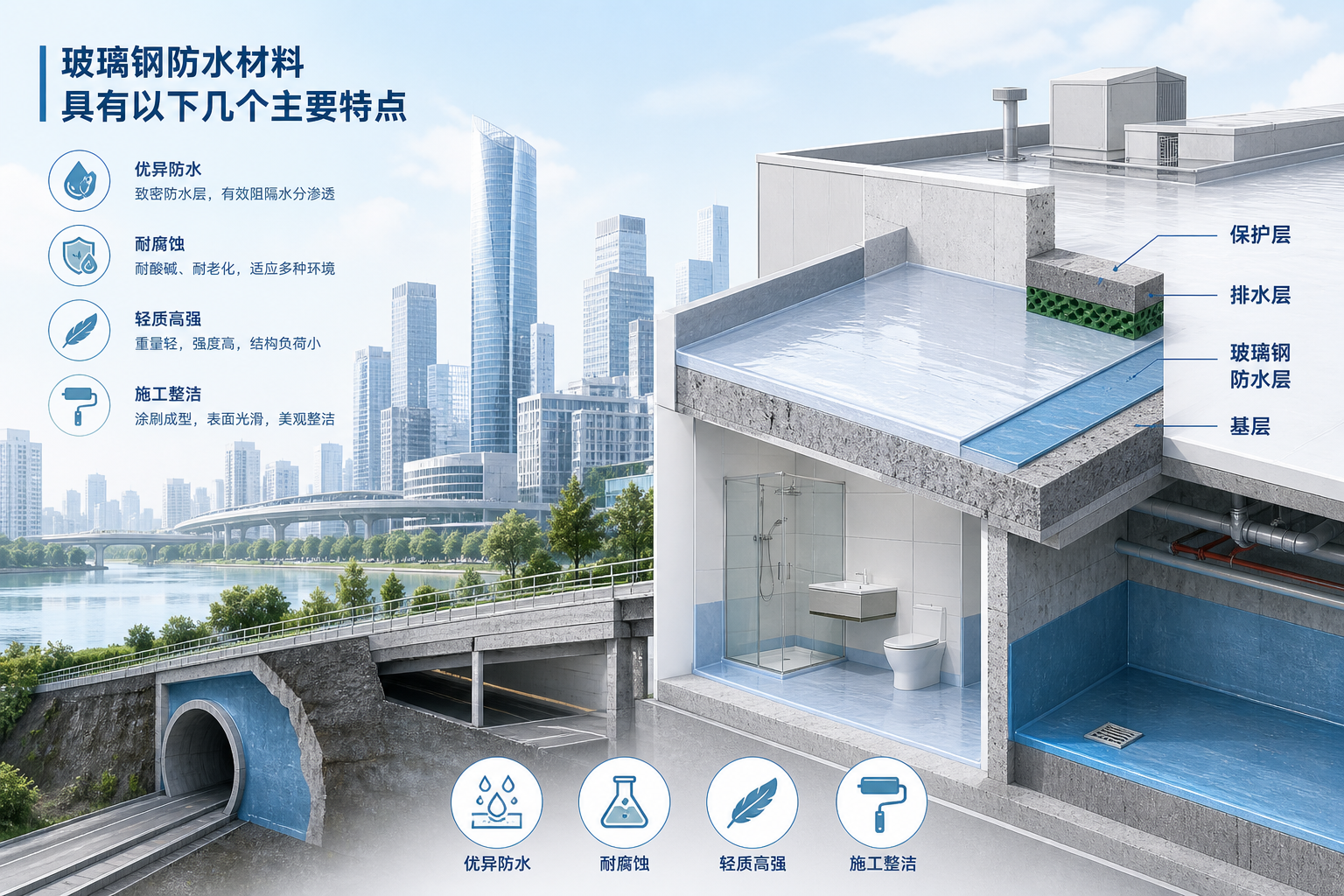 2023年玻璃钢防水材料市场趋势分析，关注 澄迈 发展